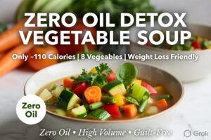 zero oil detox vegetable soup